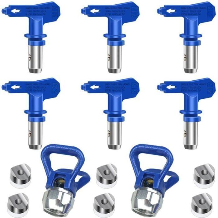 6 Pieces Airless Spray Nozzle, Reversible Airless Spray Nozzles, Airless Nozzle for Paint Gun