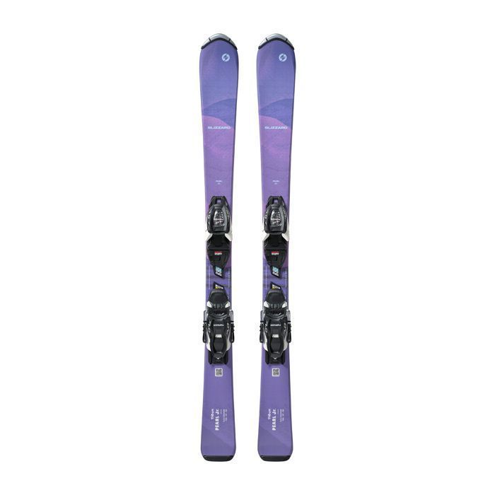 Blizzard Pearl Jr Ski Pack + Fdt Jr 4.5 Purple Bindings for Girls
