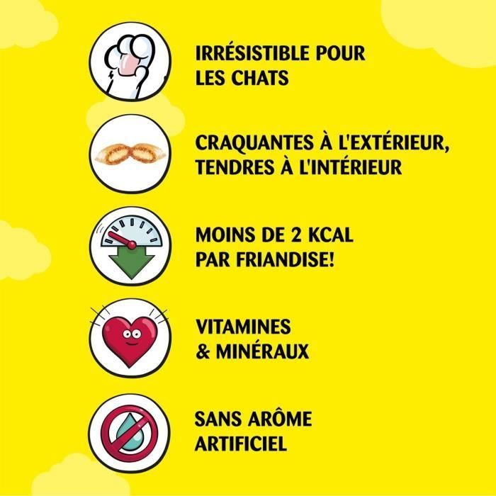 CATISFACTIONS Friandises au poulet pour chat et chaton 6x60g
