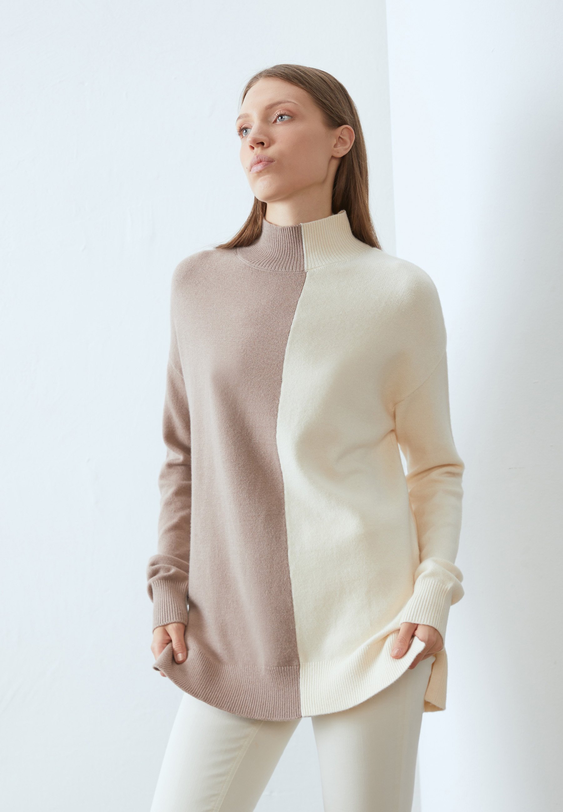 Pull Anna Field - blanc cassé/taupe