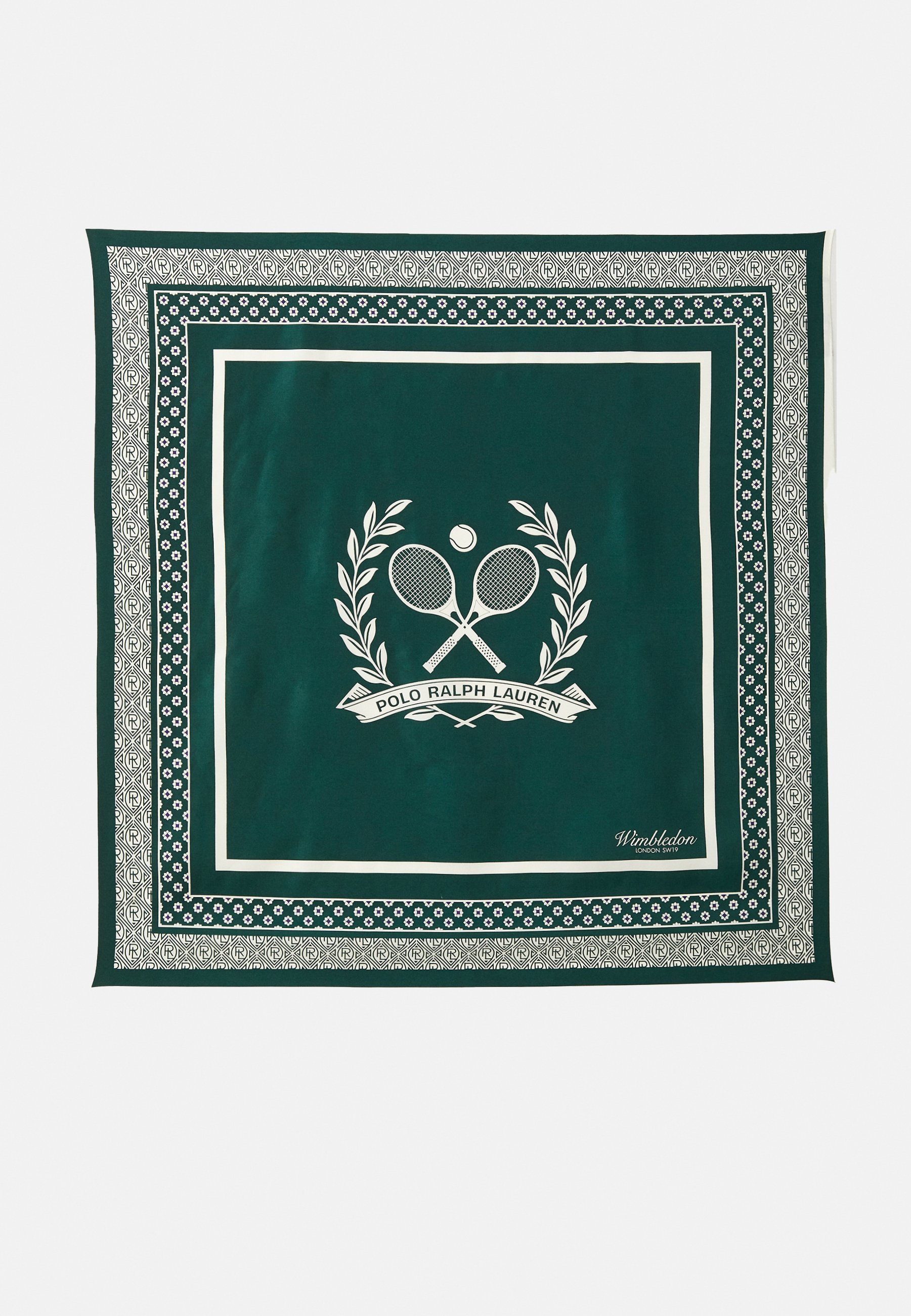 Polo Ralph Lauren Wimbledon Crescent zijden vierkante sjaal - Foulard - Northwest Pine