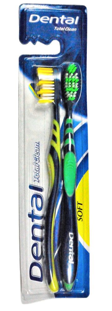 Paket od 2 četkice za zube Total Clean-Medium Četkice za zube