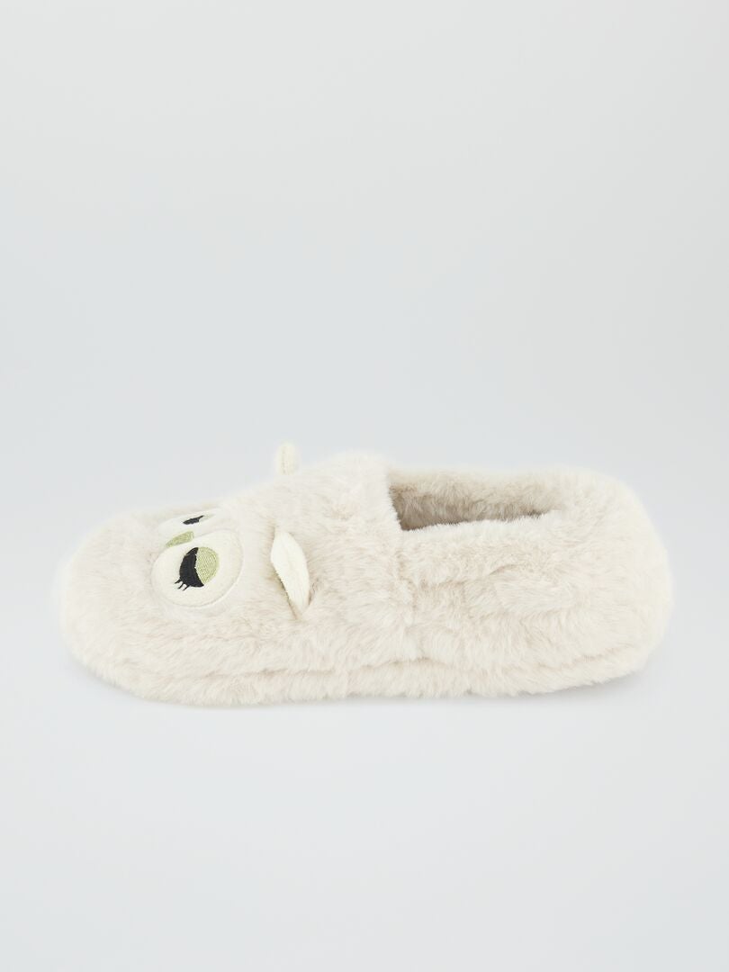 Pantuflas Sherpa - Blancas