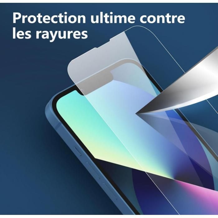 Pacote com 3 películas protetoras de vidro temperado para iPhone 14, iPhone 13 e iPhone 13 Pro (6,1 polegadas).