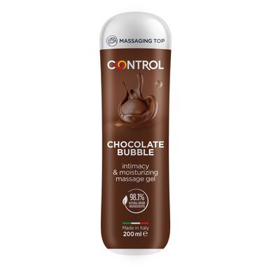 Control Control 3-v-1 masažni gel z mehurčki in čokolado 200 ml 200 ml