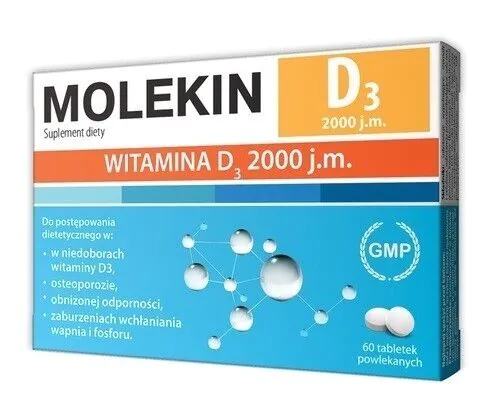 Molekin D3 2000 j.m., Tabletki