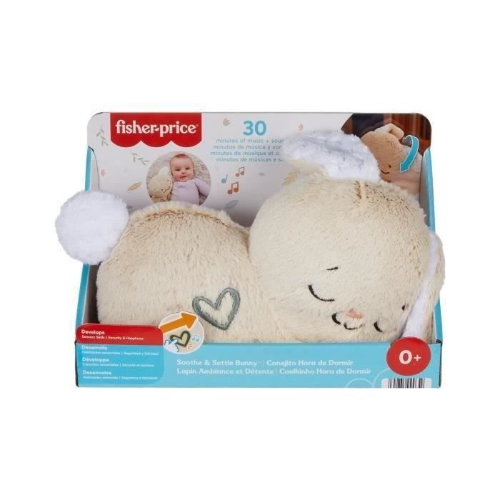 Fisher-Price Mijn Knuffelkonijn - Pluche Nachtlampje - Educatief Speelgoed - HXG97