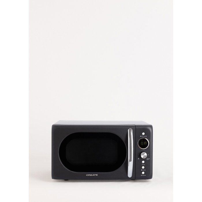 Microondas retro - Create - 20L - 900W Grill - Pantalla LCD - Fácil de limpiar