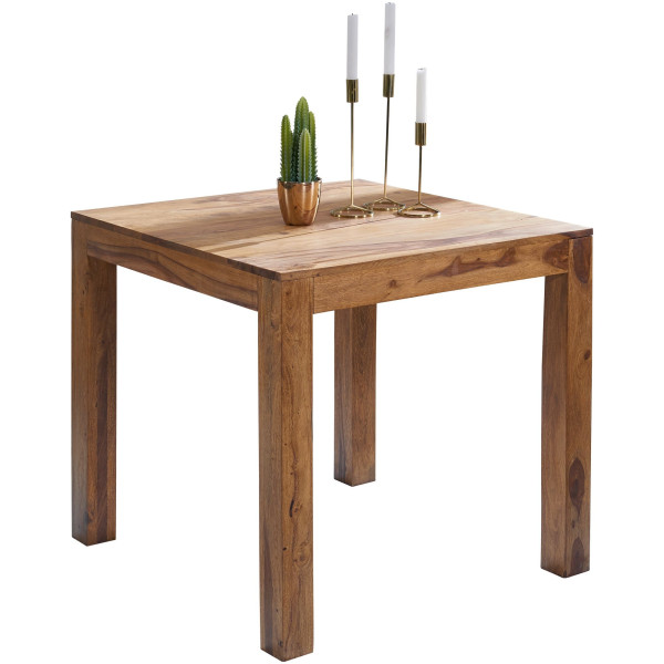 FineBuy Stół do jadalni drewno brązowy 80 cm