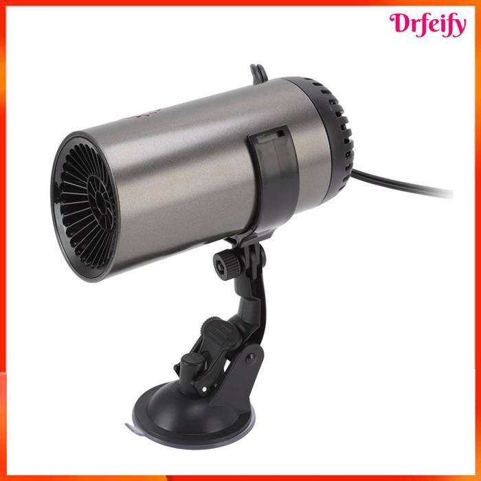 Riscaldatore per auto - AKOZON - Modello per auto - Spina accendisigari 12V/24V - 2 in 1 (riscaldamento/sbrinamento) - Supporto girevole a 360°