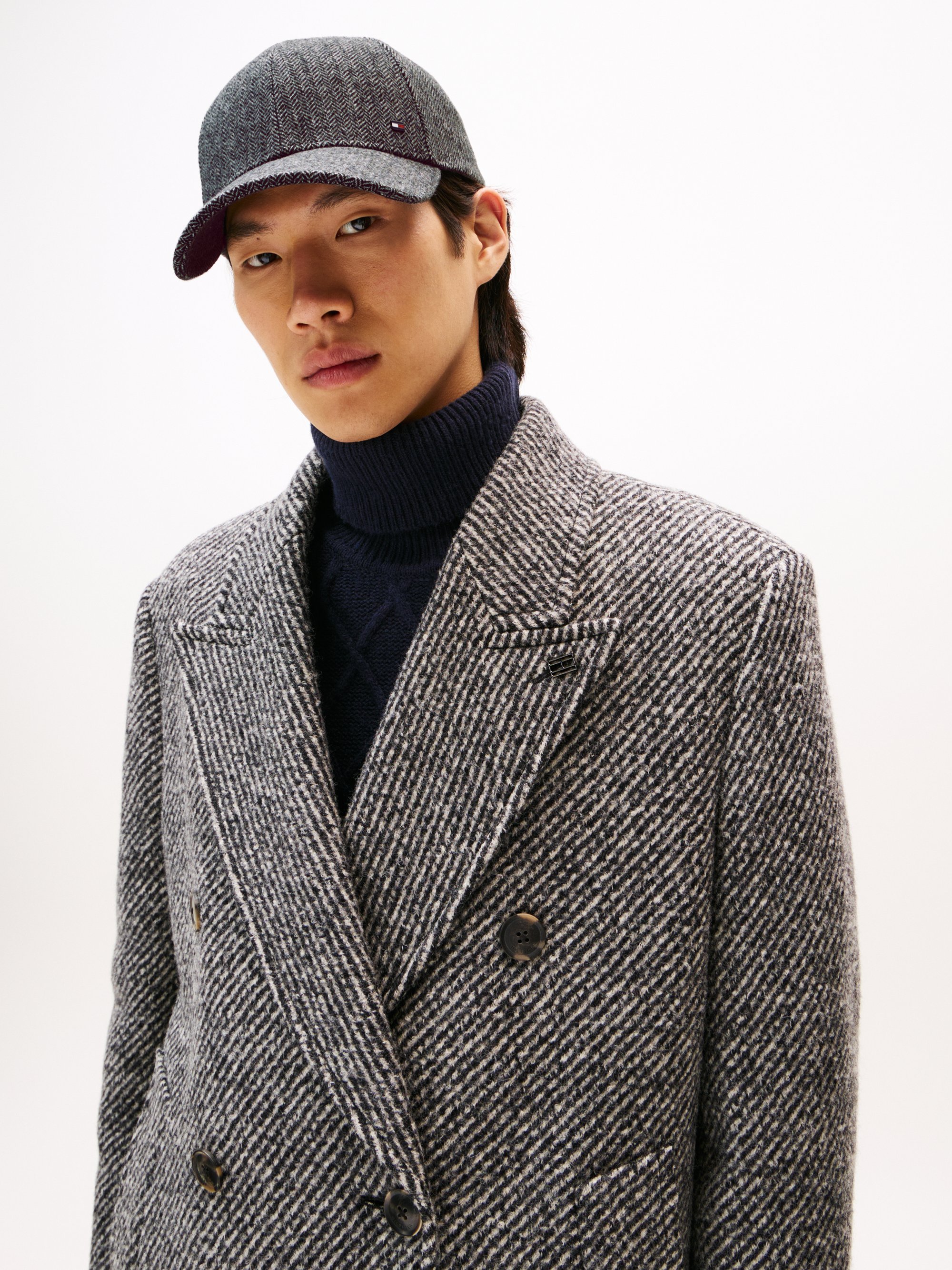 Casquette Tommy Hilfiger FLAG 6 PANEL UNISEXE - grise
