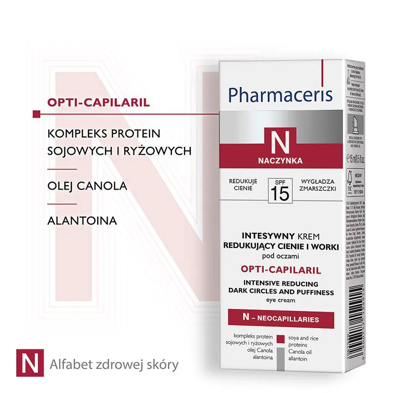 Pharmaceris N Opti-Capilaril Intensywny krem redukujący cienie i worki pod oczami