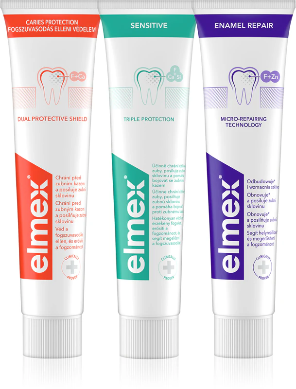 Pasta de dente Elmex Mix Trio