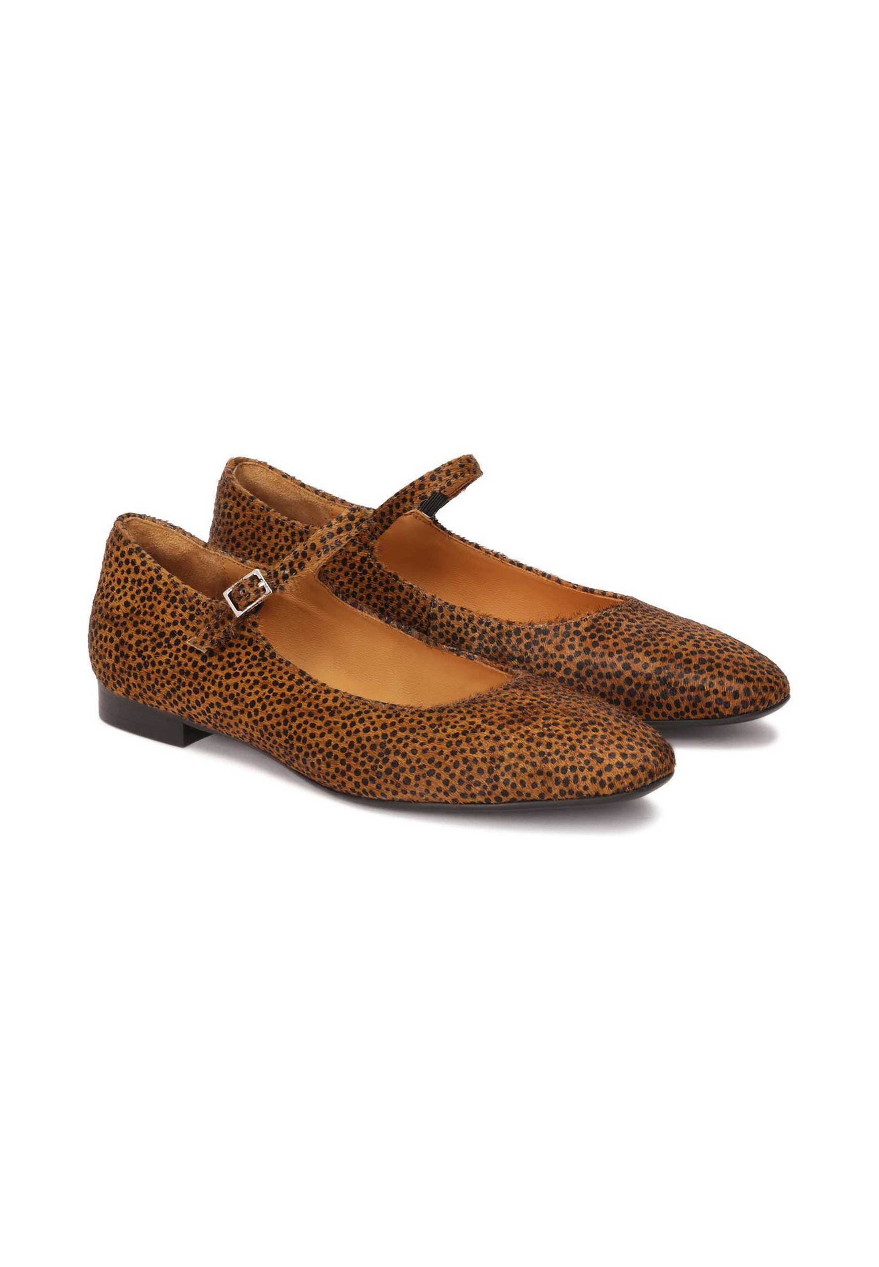 Kazar REYNES - Ballerines à bride cheville - marron