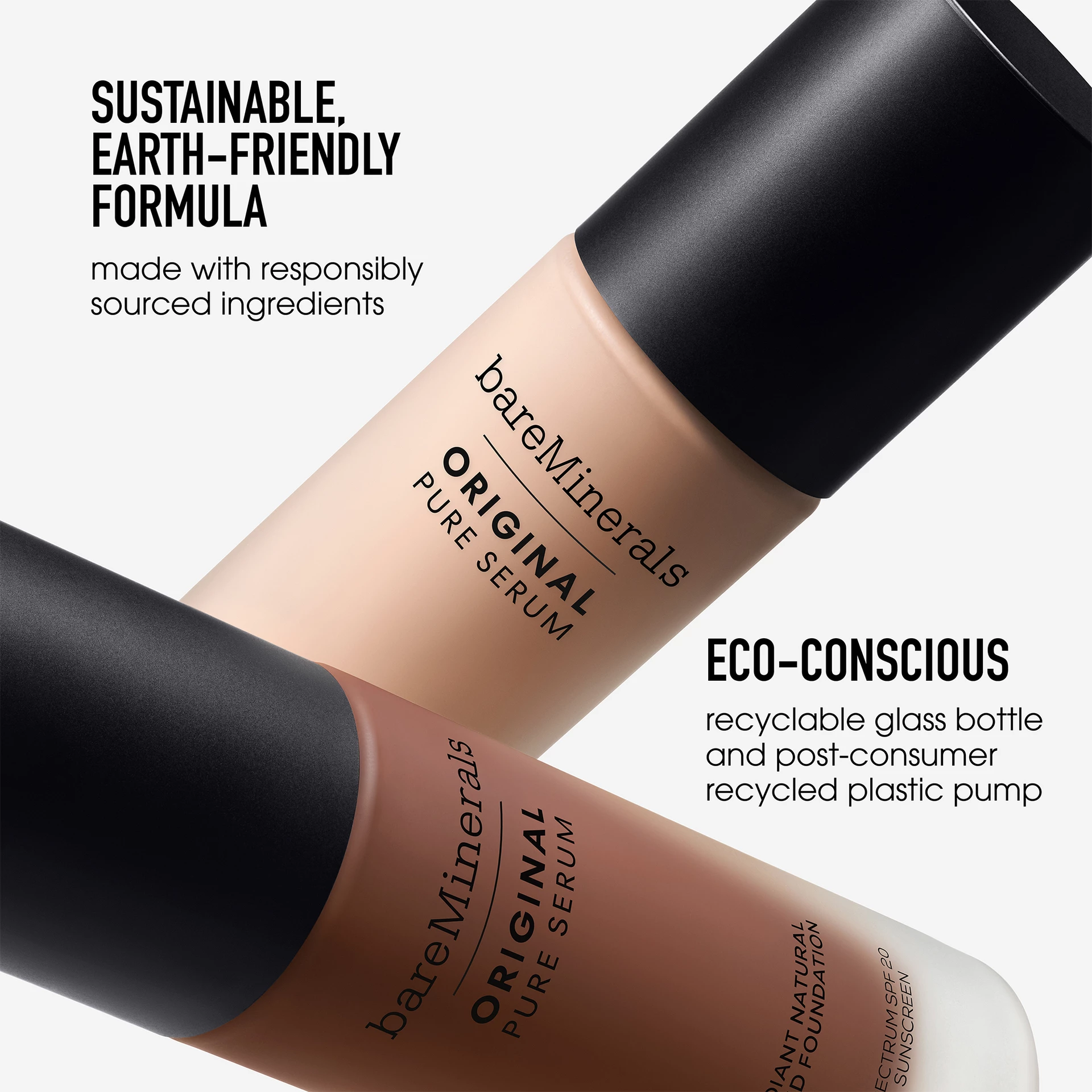 Original Pure Serum Radiant Natural folyékony alapozó ásványi SPF20 2 Light Neutral - bareMinerals