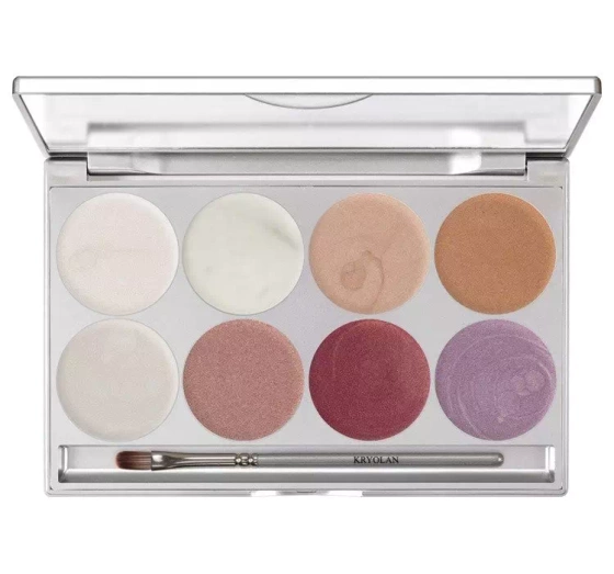 Kryolan Illusion paleta 8 rozświetlaczy 20g