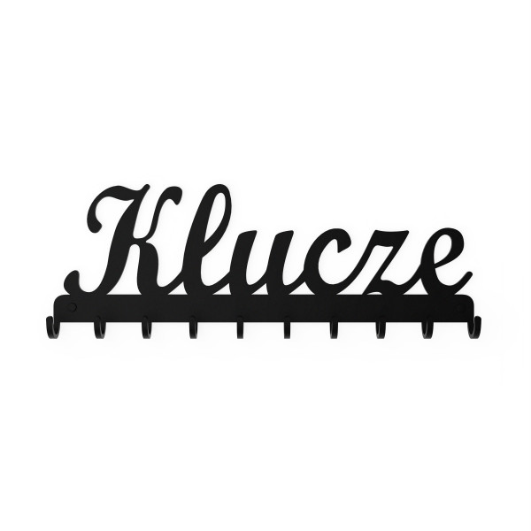 Wieszak „Klucze” na klucze, biżuterie, ozdobny czarna struktura  1szt