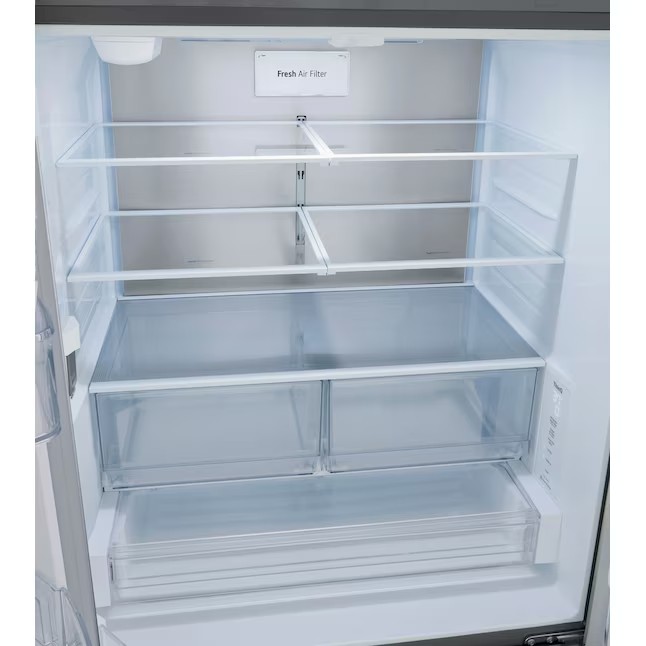 LG Counter-Depth MAX 26,5-cu ft (750 Liter) French-Door-Kühlschrank mit Eiswürfelbereiter (Edelstahl) ENERGY STAR