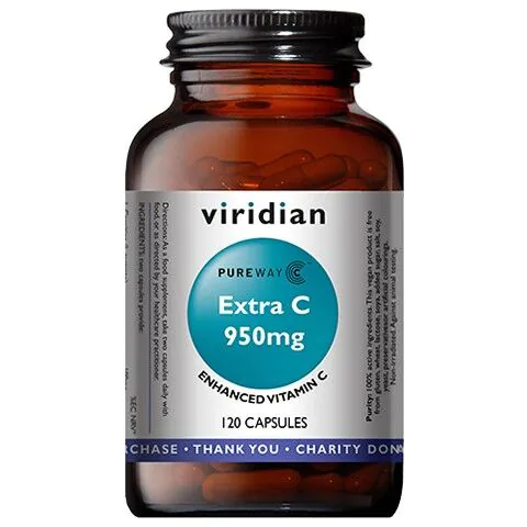 Viridian Witamina C Extra 950 mg, Kapsułki
