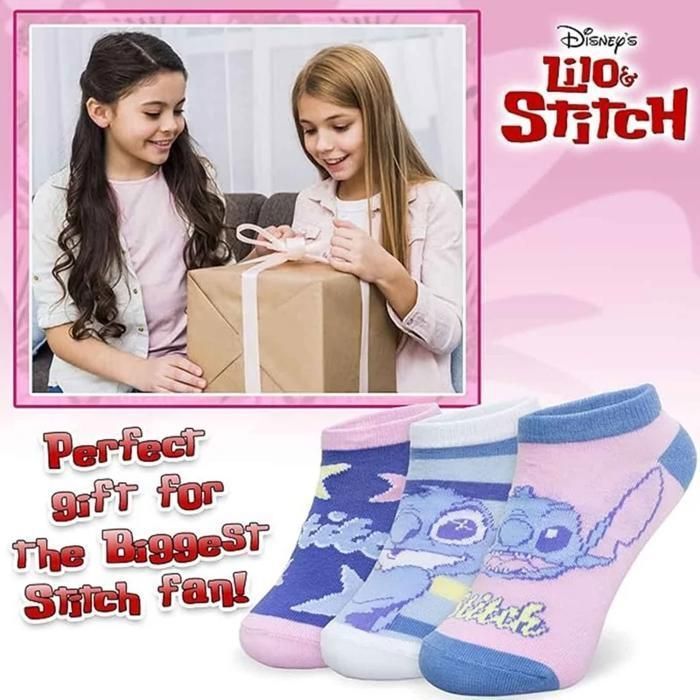 Conjunto de 3 pares de calcetines tobilleros de algodón para niña de 