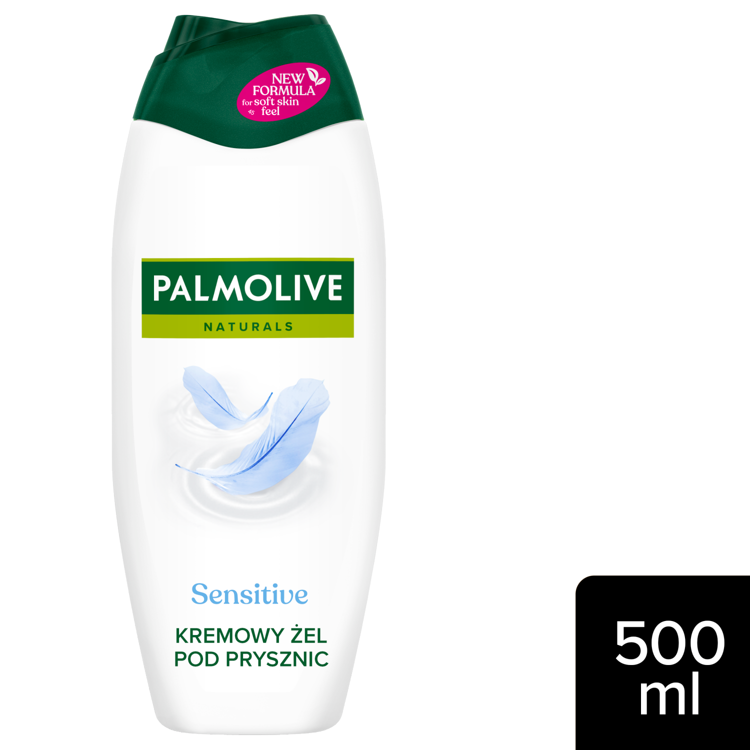 Palmolive Gel Doccia Cremoso 500ml, Naturale, per Pelli Sensibili, Proteine del Latte