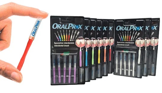 ORALPROX Oralprox 1 Interdentalbürste blau 6 Stück