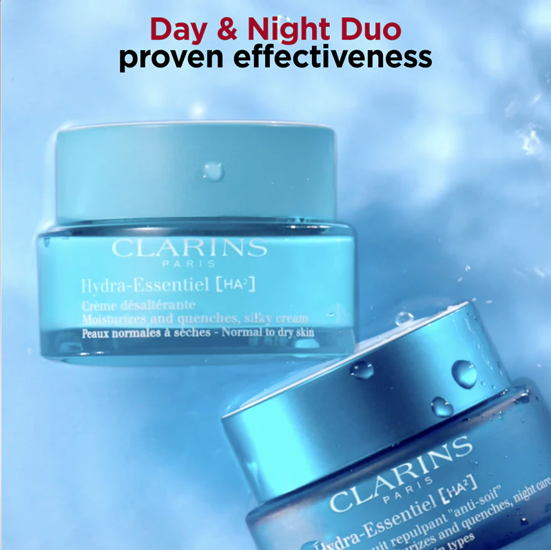 Clarins Hydra-Essentiel [HA²] Night Cream hydratačný nočný krém s kyselinou hyalurónovou