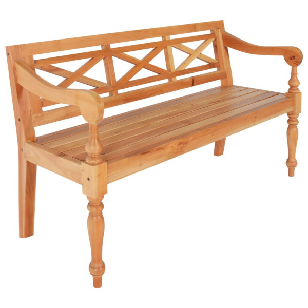 VidaXL Ławka Brąz 123 cm Drewno