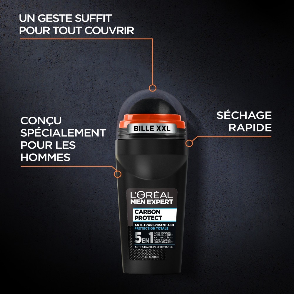 L´Oréal Men Expert Expert Carbon Protect Déodorant Bille 5en1