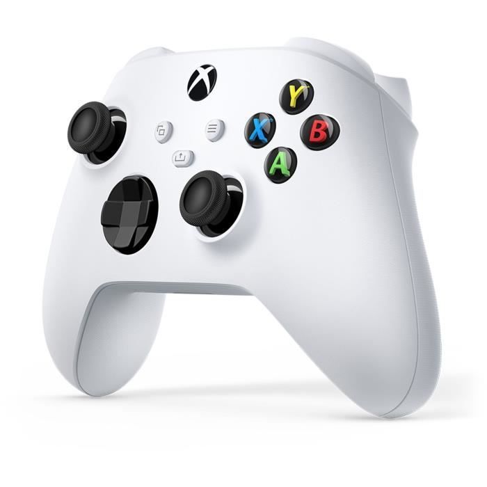 Mando inalámbrico Xbox de color blanco robot