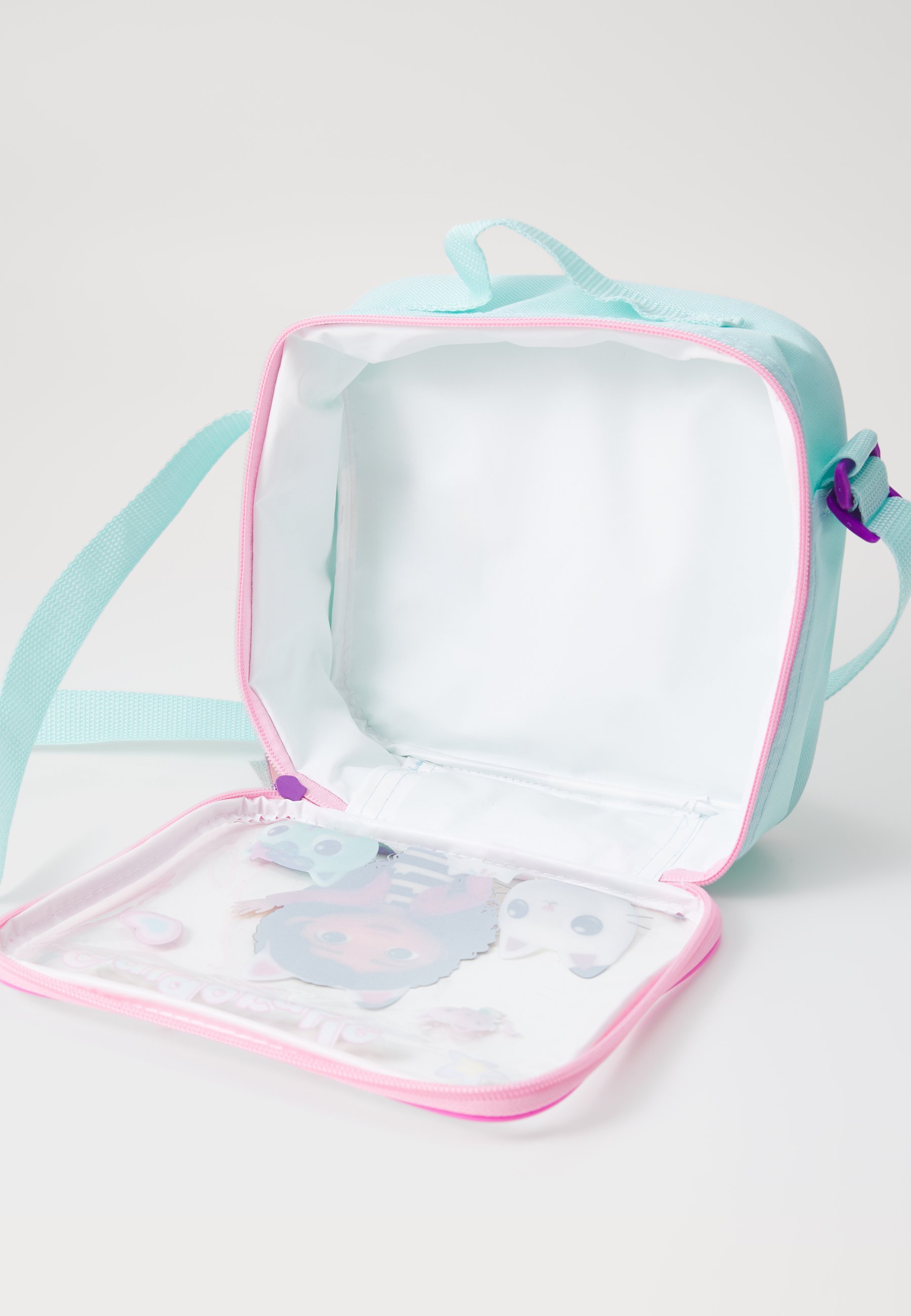 Kidzroom Gabby's poppenhuis lunchtas, snackdoos en fles unisex set - Lunchbox - paars