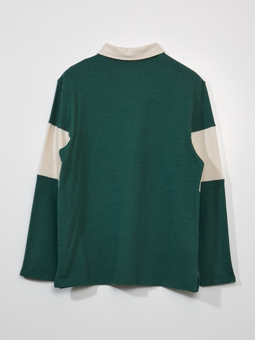 Rugby-stijl poloshirt - Groen