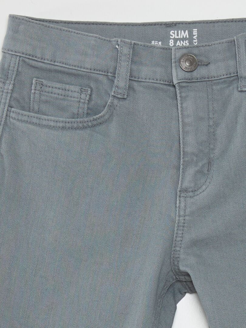 Slim fit jeans met 5 zakken - BLAUW