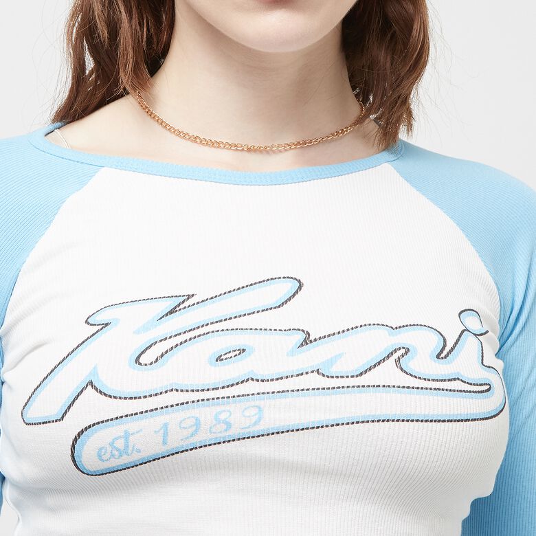 Varsity Crop Block Rib Longsleeve