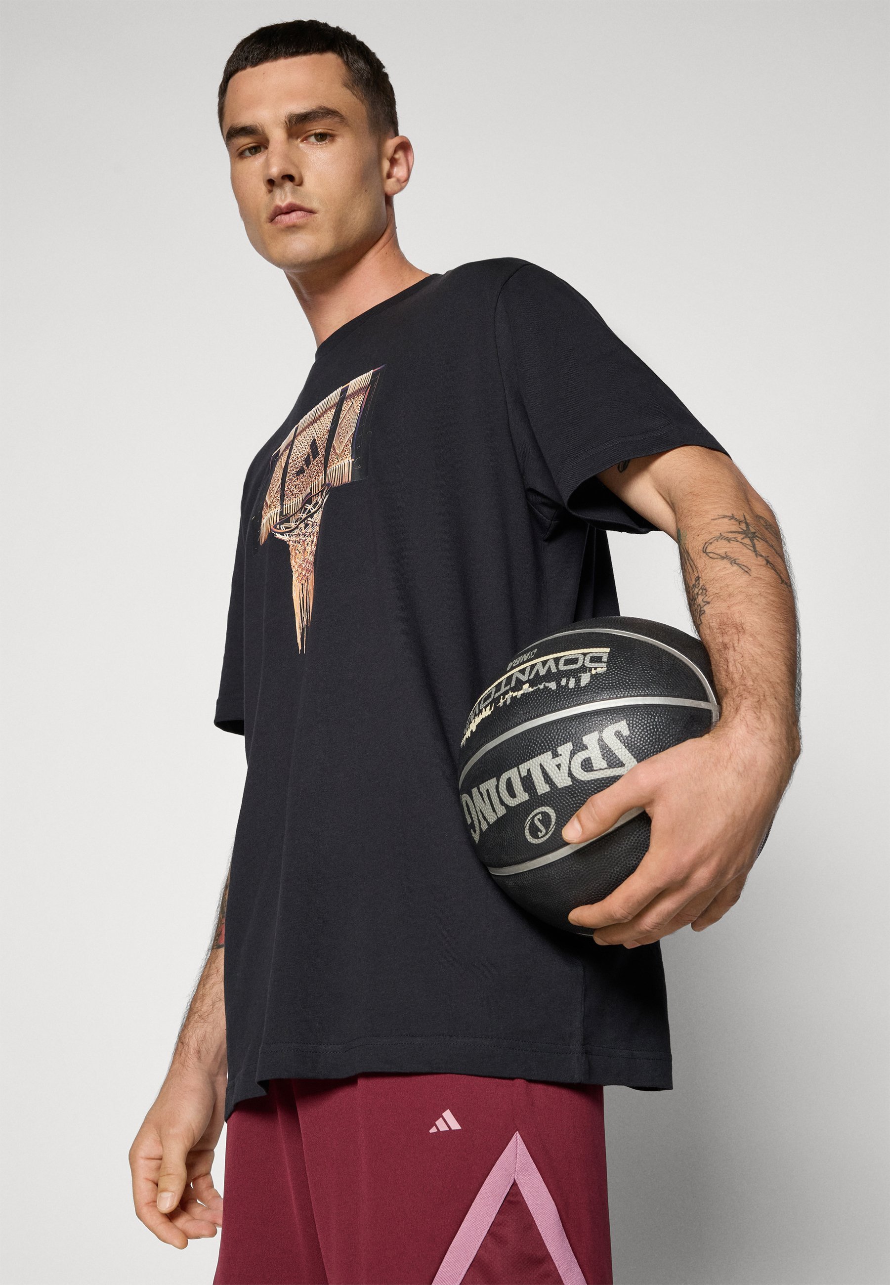 T-shirt adidas Performance SPOTLIGHT - Stampa - nera