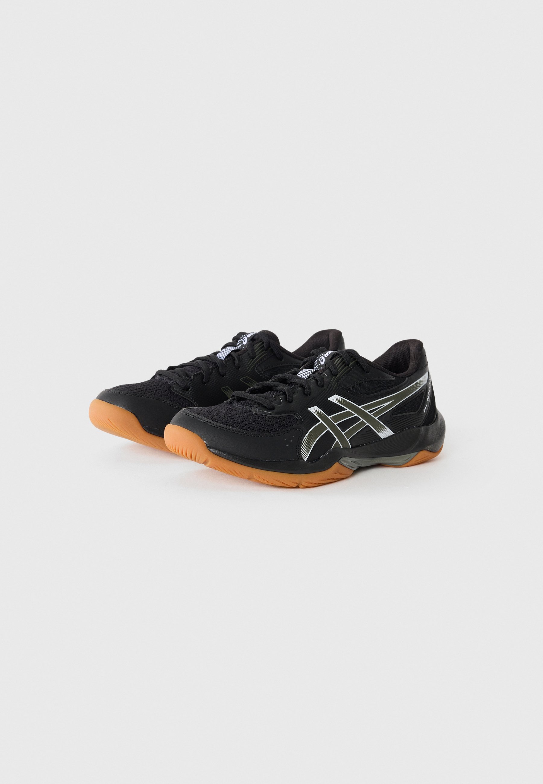 ASICS GEL ROCKET 12 - Volleybalschoenen - zwart/zilverkleurig/oranje