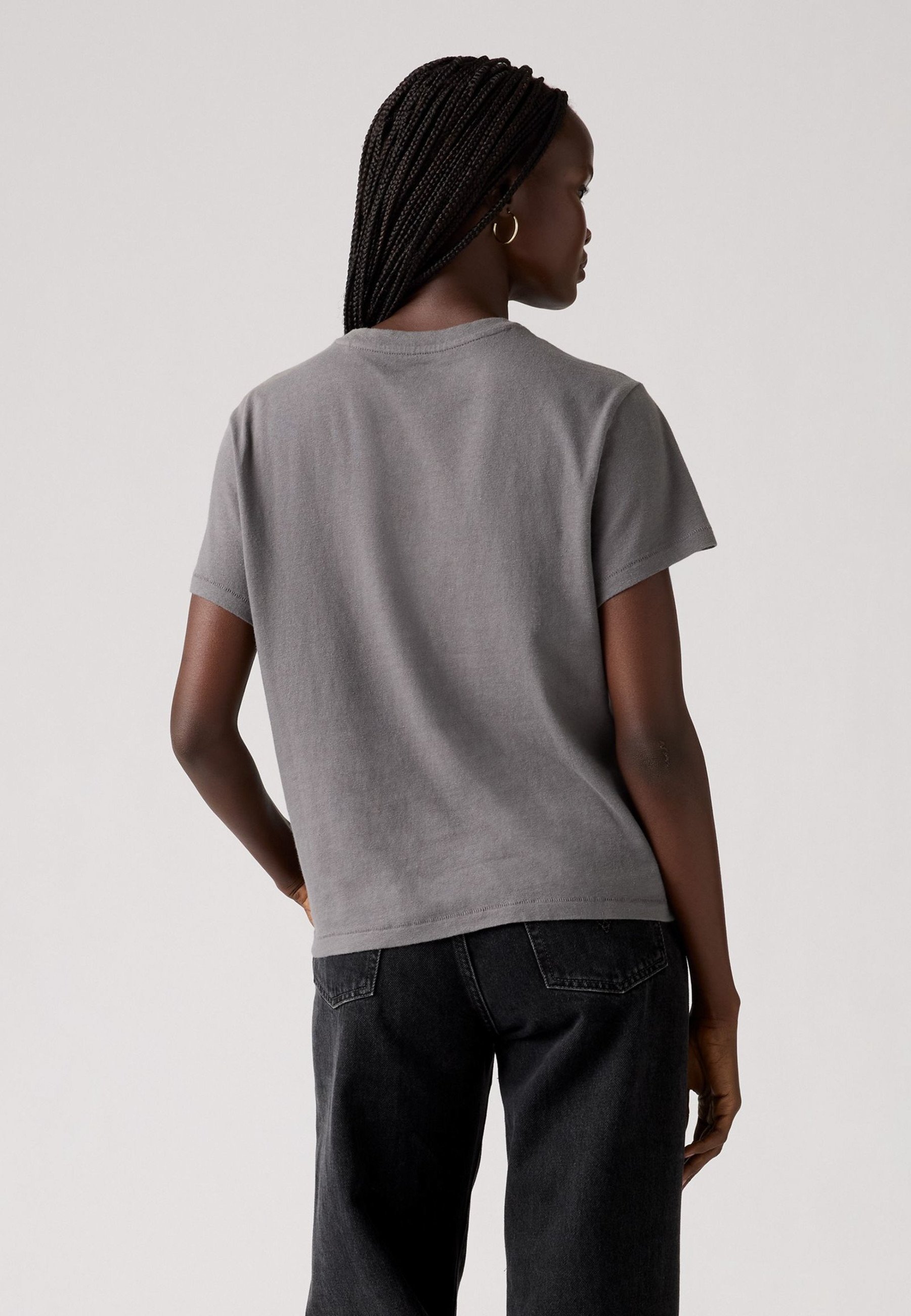 Levi's® GRAPHIC CLASSIC TEE - T-shirt met print - gerookte parelmoer