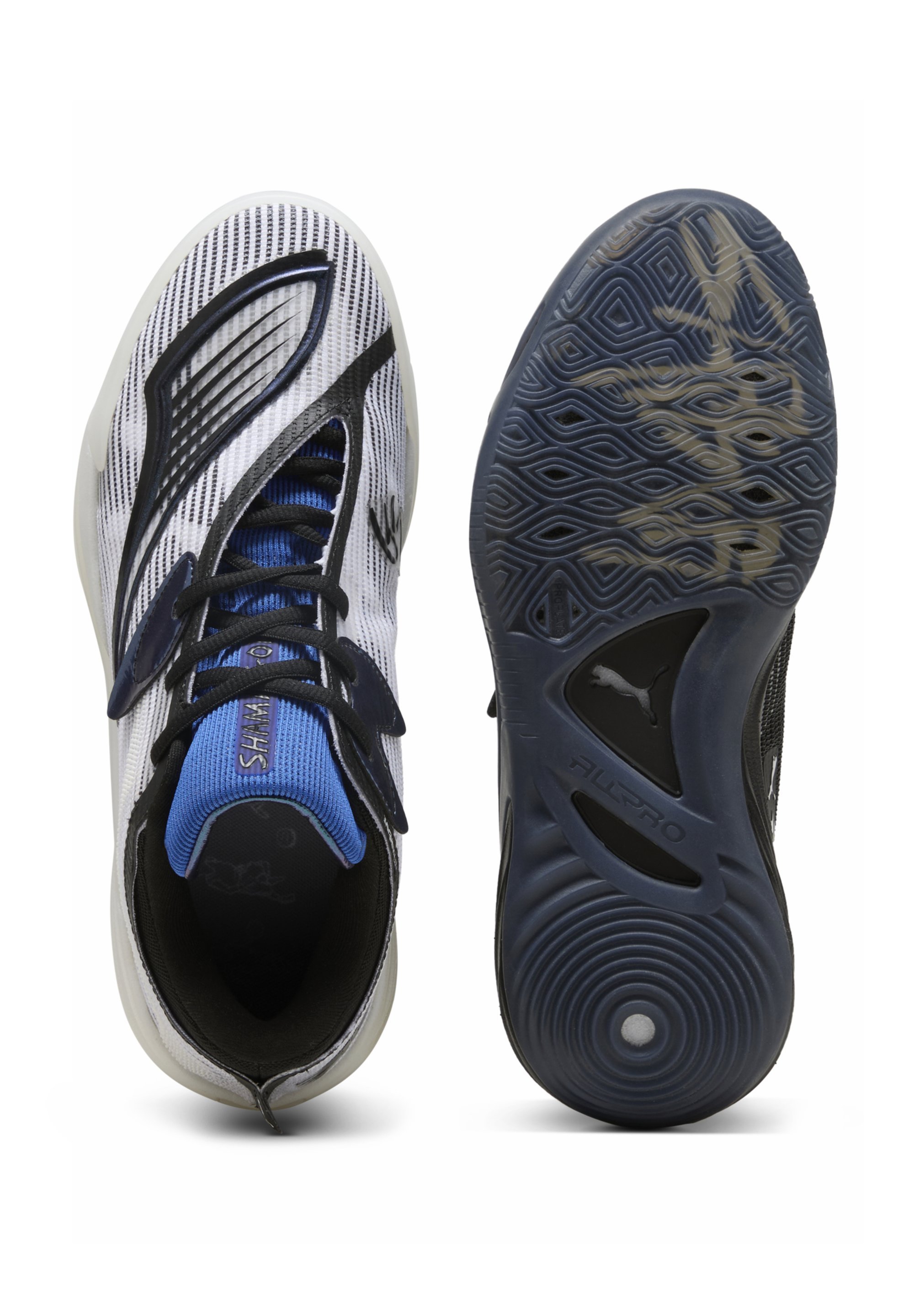 Puma ALL-PRO NITRO SHAMMGOD - Krepšinio bateliai - balti-juodi