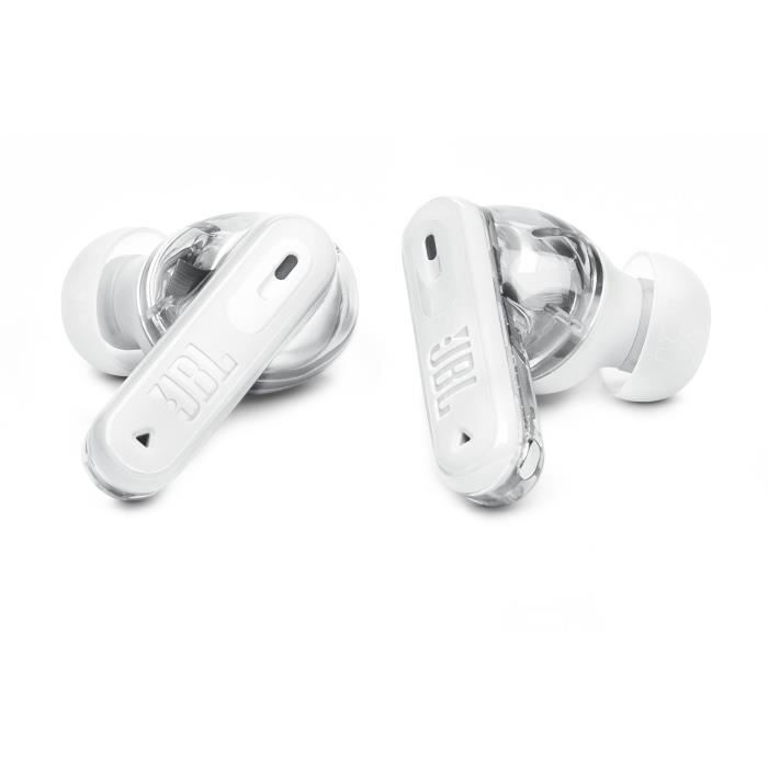 Auriculares inalámbricos con cancelación de ruido - JBL - Tune Beam 2 - Blanco fantasma