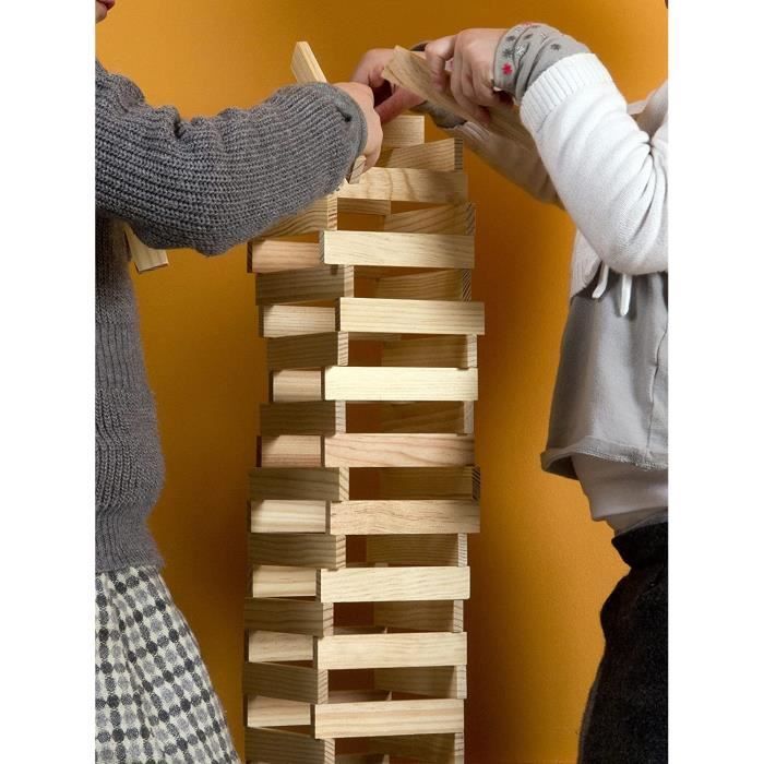 Construction set - Barrel of 200 wooden planks - JOUECABOIS - Made in France by Mecabois