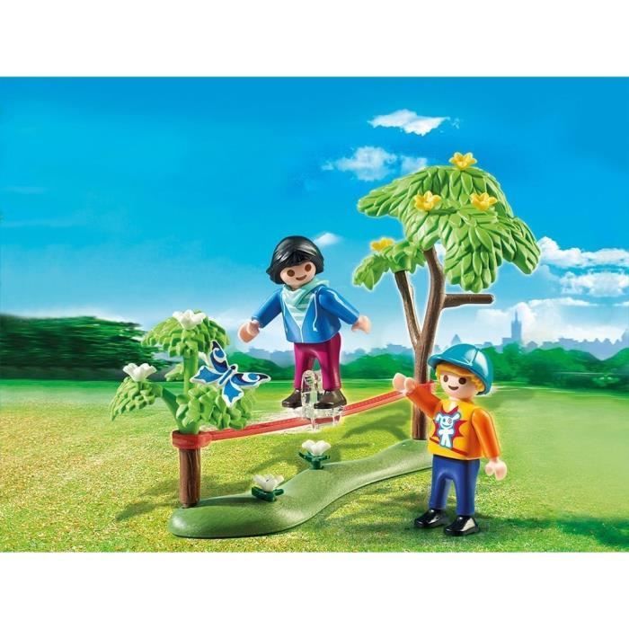 PLAYMOBIL - 6839 - Paasei - Balancerende kinderen - Familieplezier - Het moderne huis