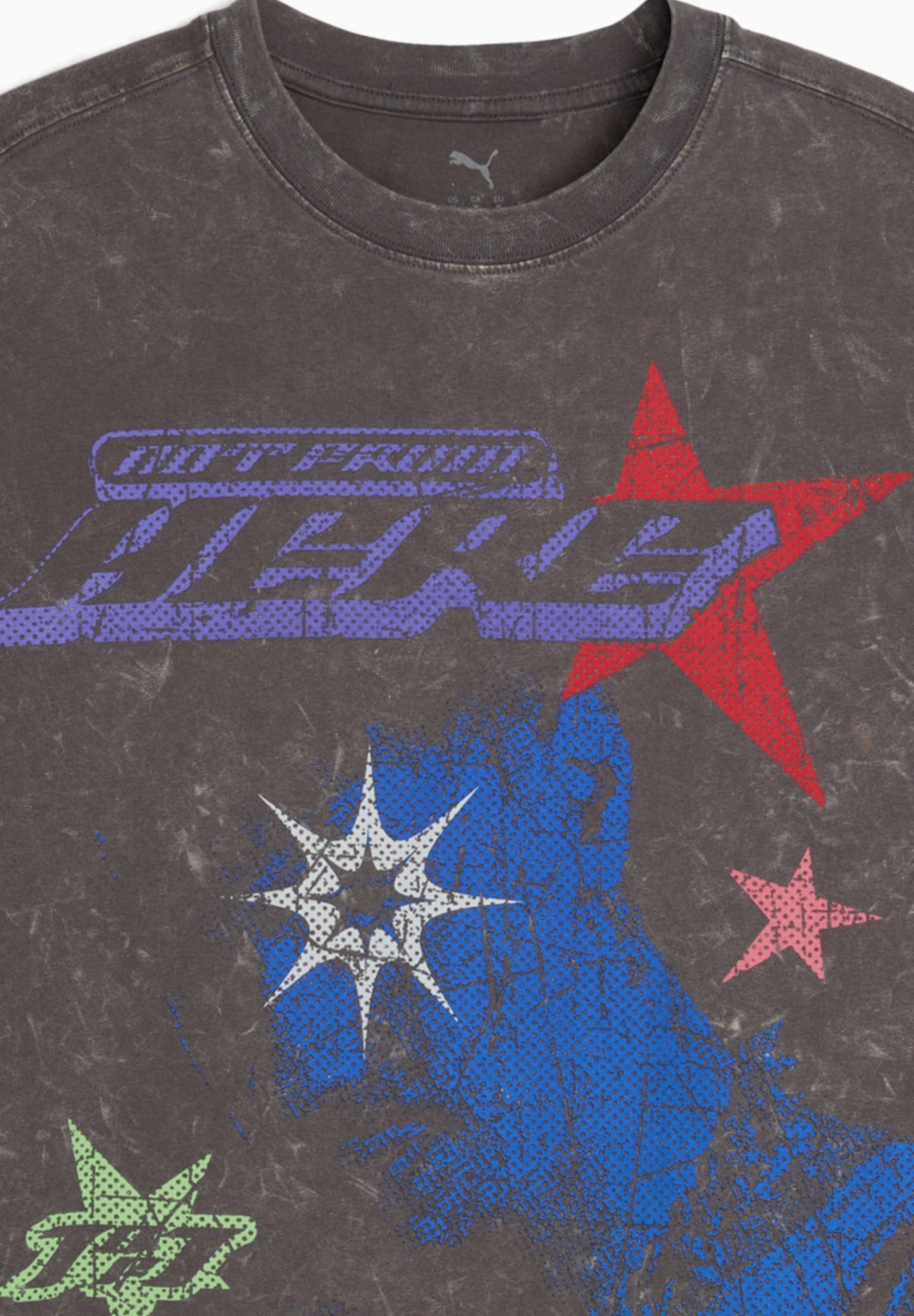 Puma LAMELO STAR VISION GRAPHIC - T-shirt met print - donkergrijs