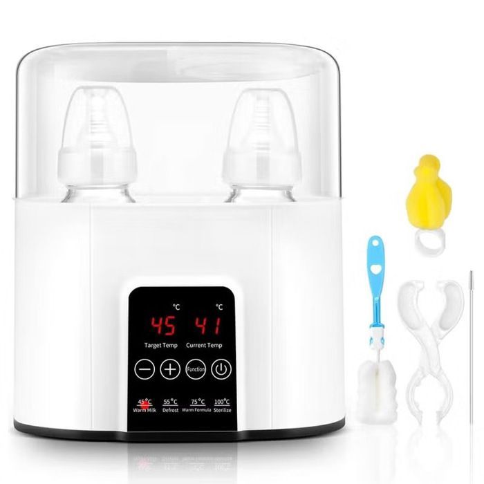 Chauffe Biberon stérilisateur pour biberons 6 en 1 , Réchauffeur Rapide Pour Aliments Pour BébéS Avec écran Lcd sans BPA
