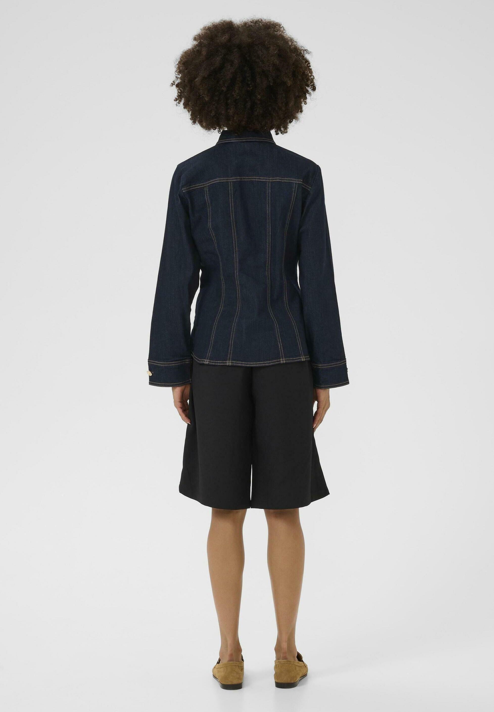 Culture CUBOBBIE DENIM - Bluse - marineblå