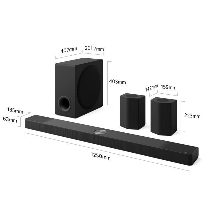 LG S95TR Barre de son 810 Watts IA compatible