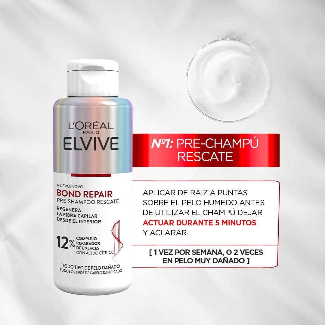 ELVIVE Bond Repair Pre-Shampoo Rescue Deep Repair Routine Шампони