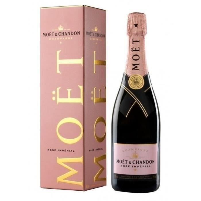 Champagne Moët & Chandon rosado - 75 cl x6