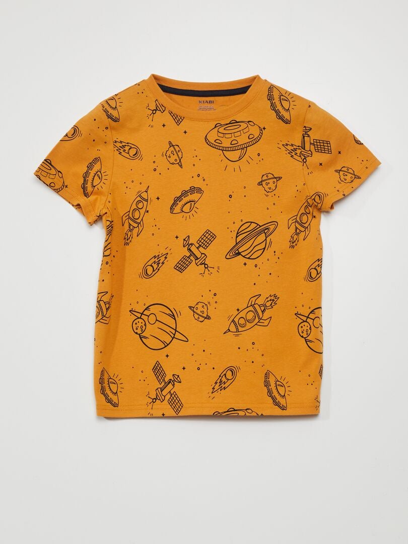 Conjunto de 3 camisetas de malha - AZUL