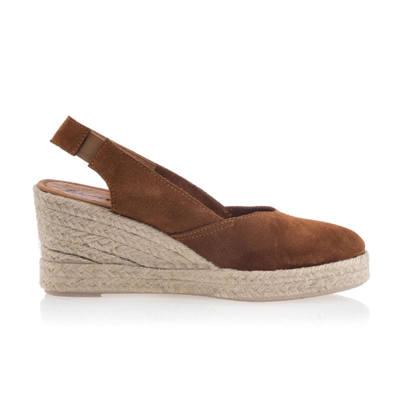 Braune Damen-Espadrilles mit Seilsohle