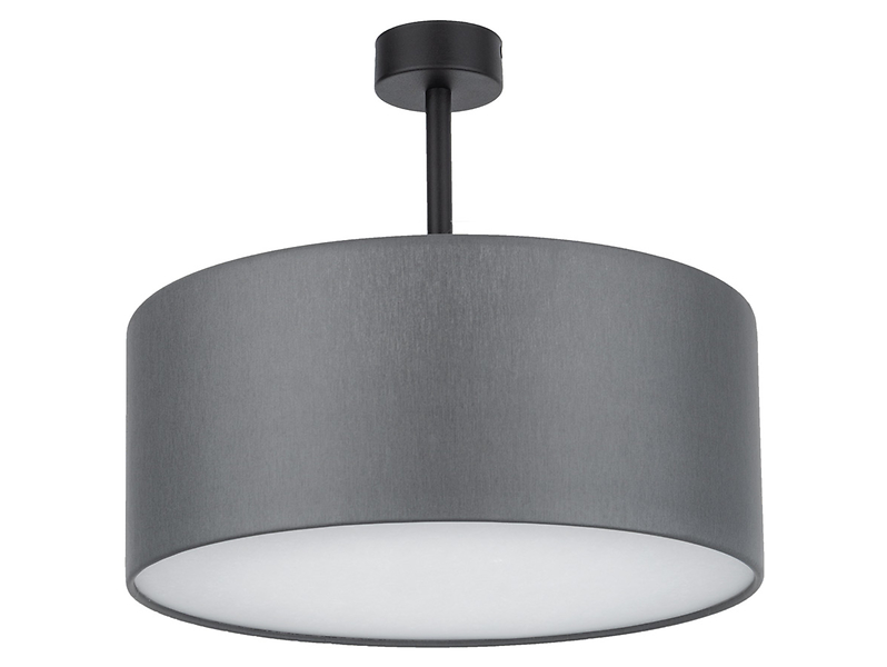 Lampa sufitowa Rondo 4-punktowa tkaninowa szara